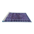 thumbnail image 2 of Ahgly Company Machine Washable Indoor Round Persian Blue Traditional Area Rugs, 5' Round, 2 of 4