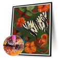 thumbnail image 1 of Cuadros Decorativos 5D bricolaje taladro redondo completo diamante pintura mariposa flor hogar decoración arte artesanía Wdftyju embutido en tela, 1 of 8