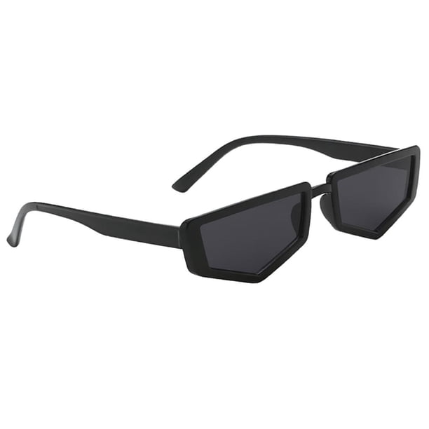 Prettyia Sunglass Mujer Retro Plástico Irregular Marco Gafas Sombras Marco negro jinwen Gafas de sol rectangulares para mujer