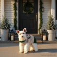thumbnail image 2 of Vibrant Life Holiday Truck Hooded Dog & Cat Sweater, Beige & Green, Extra Small, 2 of 8