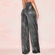 thumbnail image 5 of Pantalones de cintura alta para mujer Pantalones rectos de lentejuelas de moda Shiny Night Out Clubwear FLhrweasw Nuevo, 5 of 9