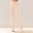 thumbnail image 4 of Turilly Women's Cozy Fleece Lined Flare Leggings High Waisted Thermal Yoga Pants for Winter Wear, 4 of 8