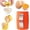 Orange#001, variant on Stainless Steel Egg Shell Opener, Handheld Egg Cracker Tool for Raw and Hard Boiled Eggs, Kitchen Egg Breaker and Egg Separator Gadget