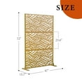 thumbnail image 2 of Privacy Screen, Outdoor Decorative Panels with Stand, Planter Wall Metal Fence Panels, Modern Privacy Screen Fence Free Standing, 2 of 7