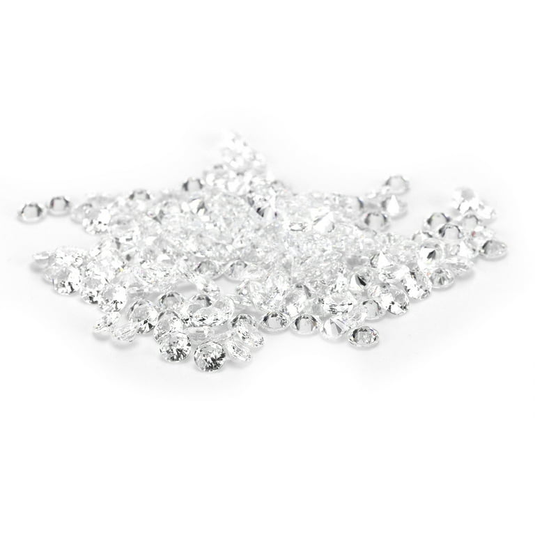 YLSHRF 200pcs Fake Diamonds 4mm Clear Crystals Acrylic Gems for Wedding,  Party, Jewelry & Crafts Decor 