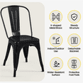 thumbnail image 4 of Alden Design Dining Chair, Set of 4, Black, 4 of 10