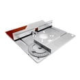 thumbnail image 2 of Dioche Table de Toupie, Ensemble de 3 Plaques d'Insertion de Table de Toupie en Alliage d'Aluminium Machine de Coupe à Plateau Rabattable, 2 of 7
