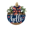 thumbnail image 2 of JHGoosa Independence Day Front Door Wooden Door Hangers Decorative Home Decor Front Door Hangers(Clearance), 2 of 6