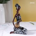 thumbnail image 4 of Estatuilla Retro Africana Perfecl 2 uds Dama Escultura, 4 of 6