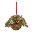 thumbnail image 5 of Mini Garland Acrylic Christmas Pendant Flower Basket 2D Xmas Tree Pendant Xmas Decoration Ornaments Hanging Basket Hanging Gift, 5 of 5