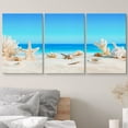 thumbnail image 3 of wall26 Canvas Print Wall Art Seashells on Tropical Beach Summer Holiday Nature Wilderness Photography Realism Rustic Scenic Colorful Multicolor for Living Room, Bedroom, Office - 16"x24"x3, 3 of 5