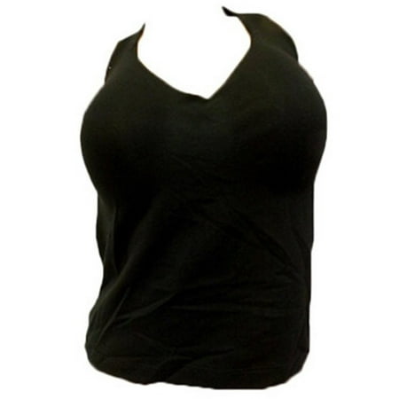 New Bali 3008 No Poke Shaping Halter Cami Top Built In Underwire Bra 34 36 38 (Best Tank Tops With Built In Underwire Bra)