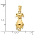 thumbnail image 5 of 14K Yellow Gold Polished Sitting Dog Pendant (23.44 X 7.85) Made In United States k6120, 5 of 6