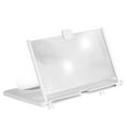 thumbnail image 4 of Ruiboury Phone Screen Magnifier Plastic 3D 3D Mobile Screen Mobile Screen Enlarger Universal Phone Video for Amplifier Holder White 10in, 4 of 6