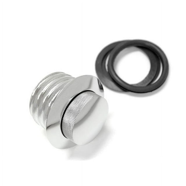 Krator Flush Chrome Pop Up Gas Cap Vented Fuel Tank Gas Compatible with Dyna Low Rider FXDL 1996-2005