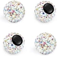 thumbnail image 1 of YISITIAN 4 PCS Car Tire Valve Stem Caps, Handmade Dustproof Crystal Rhinestone Auto Stem Air Cap Cover, Attractive Vehicle Exterior Accessories, Universal for Car Truck Motorcycle Bike CJ919-49535, 1 of 6