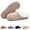 Khaki, variant on Faux Suede Slippers for Women Men Short Cozy Ankle Slippers with Anti-Slip Sole Platform House Slippers Warm Furry