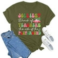thumbnail image 2 of T-Shirt Décontracté de Noël pour Femmes Col Roulé Simulé Manches Longues Imprimé Col Rond T-Shirts pour Femmes Chemises de Course Manches Courtes Blouse Tunique T-Shirts Spandex, 2 of 3