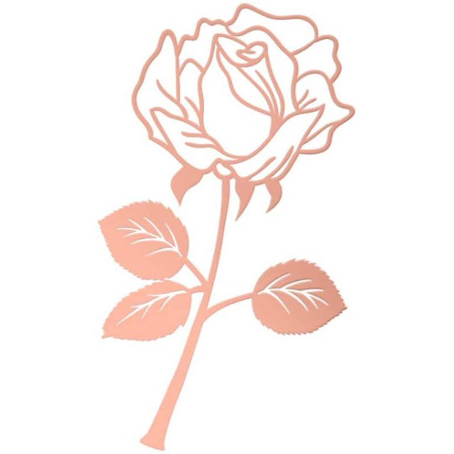 Marcapáginas creativo con diseño de flor rosa para manualidades, oro rosa, 1 pieza