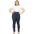 thumbnail image 2 of Stretch Is Comfort Women's Polyester Plus Size Leggings Denim Blue 5X, 2 of 6