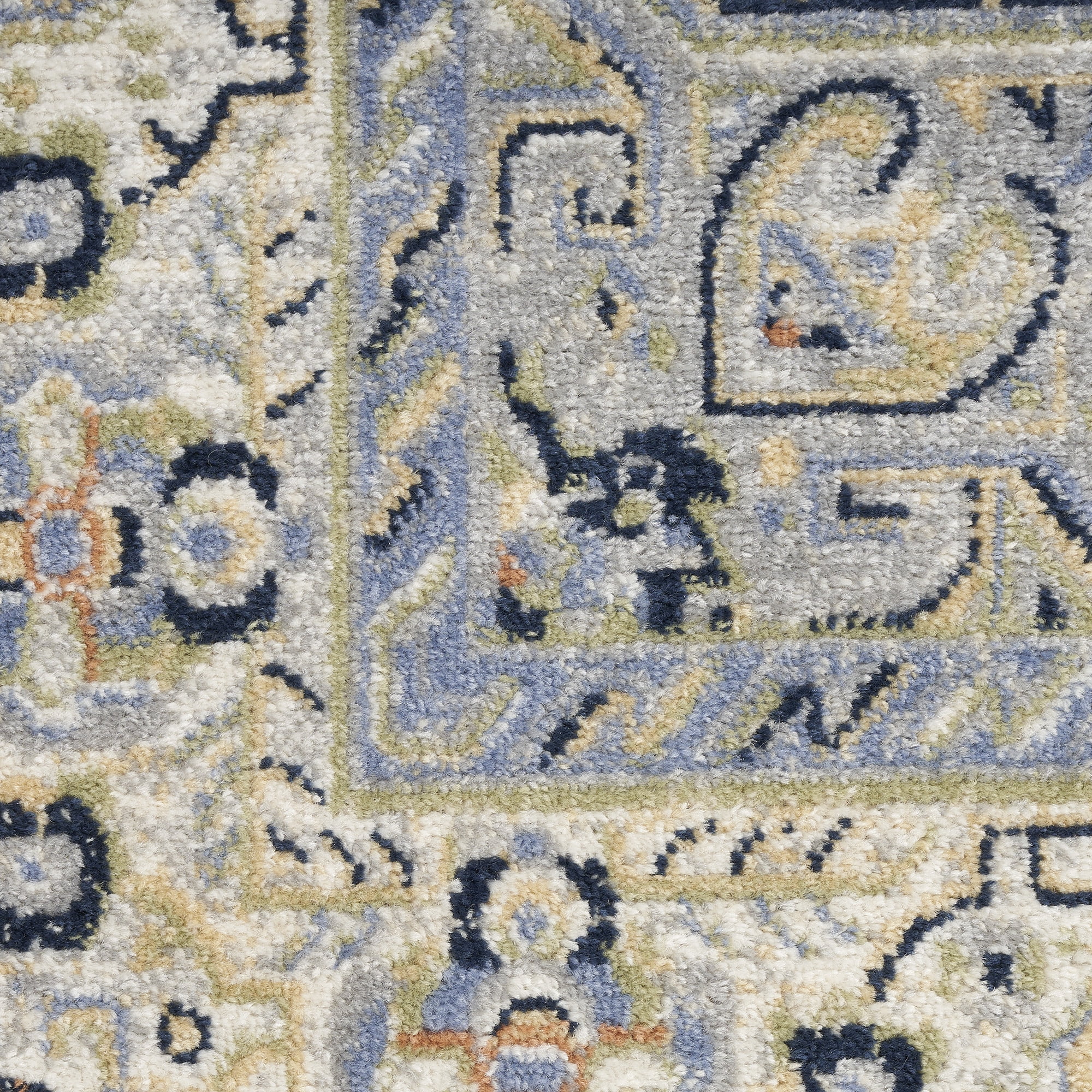 Nourison Essentials Indoor/Outdoor Blue 2'2" x 7'6" Area Rug (2x8)