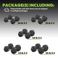 thumbnail image 2 of HANDBODE Hex Dumbbell 400 lb Set, 30 / 35 / 40 / 45 / 50 lb Weights Dumbbells Set of 2, Rubber Encased Exercise & Fitness Dumbbells for Home Gym, Hand Weight for Strength Training, 2 of 9