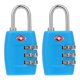 thumbnail image 2 of Luggage Locks Metal TSA335 Design Travel Storage Security Rectangular 6.3X3.1X1.4CM 2Pcs, 2 of 2
