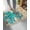 Blue, variant on Luxury Plush Bathroom Rugs Mat, Ocean Blue Octopus Soft Shaggy Bath Carpet, Coastal Anchor Sea Boat Retro World Map Non-Slip Floor Mat for Kitchen, Bedroom, 16"x24"