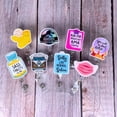 thumbnail image 5 of YJ PREMIUMS 8pcs Funny Nurse Badge Reel Retractable ID Card Holder; Cute Nurses Reels Clip Holders Lanyard Accessories Gifts Bulk, 5 of 5