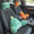 thumbnail image 4 of Almohada para reposacabezas de cuello de automóvil, almohada para el cuello con espuma viscoelástica de alta resiliencia, almohada transpirable de terciopelo para apoyar la cabeza y el cuello para dor, 4 of 5
