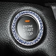 thumbnail image 3 of Miulika Car Engine Ignition Start Stop Button Crystal Diamond Decal Cover White, 3 of 9