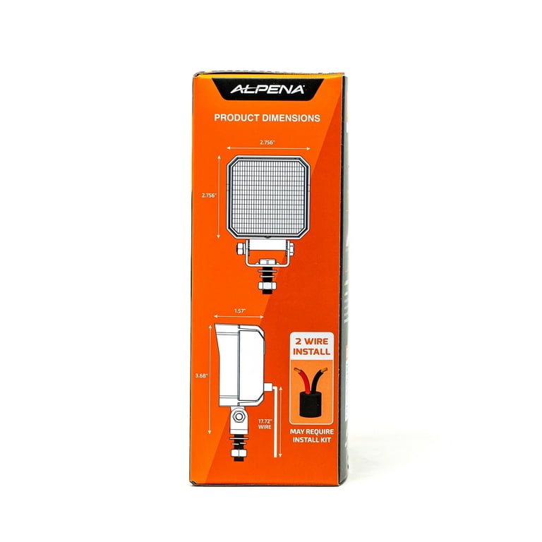 【美品】Led Light VT-7200CX/SET2 ② 2 pack) Alpena TrekTec LED Flood Light MS4 2 Pack, 12V, New