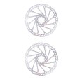 thumbnail image 2 of Wosthever Disco de freno de ciclismo bicicleta de montaña bicicleta de carretera Rotor de freno de Metal accesorios de bicicleta 203mm Type2 NO2 Wosthever CBP584395, 2 of 5