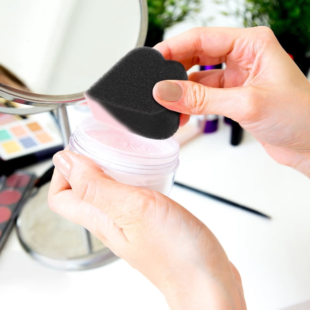 WRISTBIQUE 28Ud Esponjas En Negro Para Pintura Y Maquillaje Con Forma Cómoda Y Portátil