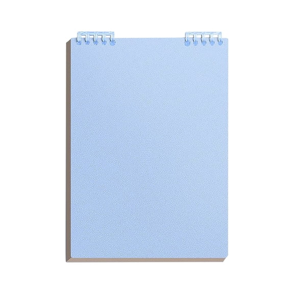 Top Bound Spiral Note, A5 Size Thick Plastic Hardcover Ruled Paper 30 Sheets (60 Pages) Journal for and Office Supplies(Blank)