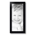 thumbnail image 2 of ArtToFrames 7" x 16" Satin Black Picture Frame, 7x16 inch Black Wood Poster Frame (WOM-1451), 2 of 8