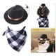 thumbnail image 5 of Disfraz de Mascota Jinwen Vaquero Sombrero y Bandana Negro, 5 of 7