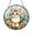 Acrylic 3.5 Inch, variant on Fantasy Cat Stained Glass Suncatcher – Cute Feline Window Hanging Art, Floral Garden Window Decor, Nature Inspired Home Decoration, Adorable Gift for Cat Lovers and Animal Lovers
