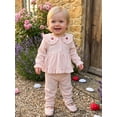 thumbnail image 4 of Loicainy Baby Toddler Girls Fall Clothes Set 6 9 12 18 24 Months 2T 3T Long Sleeve Doll Collar Babydoll Tops Solid Color Pants Outfits, 4 of 9