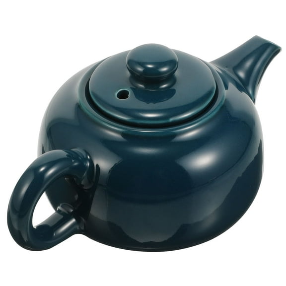 VERDANVERSE Tea Pot Ceramic Pot White 1Set Office Use