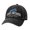 Black, variant on Lake Baseball Cap with Maple Embroidery, Cotton Fabric, Stitched Eyelets, Bill, and Adjustable Back Design