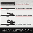 thumbnail image 6 of Apevia ITX-PFC500W Mini ITX/Flex ATX / 1U 500W Fully Modular Power Supply, Full Range Active PFC 90-264V, AC for POS AIO System Desktop Gaming Server Small Form Factor (Flex ITX) Computer PSU, 6 of 6