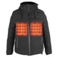 thumbnail image 3 of Chaqueta calefactable USB eléctrica suave impermeable chaqueta calefactora ropa cálida abrigo para WinterXL, 3 of 8