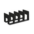 thumbnail image 2 of Bcylexb Desktop File Holders with 4 Slots, Vertical Document Organizer with Wide Sturdy Base Office Desk Book Stand for Sorting Magazines Papers Files, 2 of 6