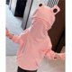 thumbnail image 2 of Gibobby Sudaderas largas con capucha Niños bolsillo 3D niño pequeño bebé con grandes niños cremallera dibujos animados niñas pulóver con capucha niñas To(Rosa, 6-7 Años), 2 of 5