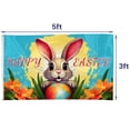 thumbnail image 4 of Cayyon Happy Easter Rabbit  Flag Banner 3x5 feet with 2 Brass Grommets, 4 of 4