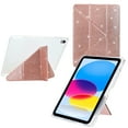 thumbnail image 6 of ELEHOLD For Apple iPad 11th(A16) 2025/ 10th Gen 2022 Case, Bling Magnetic Flip PU Leather Shock-Absorbent Multi-Angle Kickstand Full Protection Case Cover,Rosegold, 6 of 6
