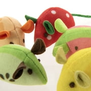 SmartyKat Skitter Slices Soft Plush Catnip Mice Cat Toy Containing Pure & Potent Catnip, 1 Count