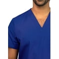 thumbnail image 3 of Adar Universal Unisex Scrubs - V Neck Tunic Scrub Top - 6011 - Royal Blue - S, 3 of 7