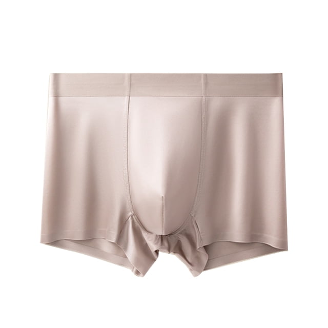 Calzoncillos tipo bóxer para hombre, elásticos, de cintura media, transpirables, ajustados, de color puro, diseño en U convexo, de tela suave, para uso diario.
